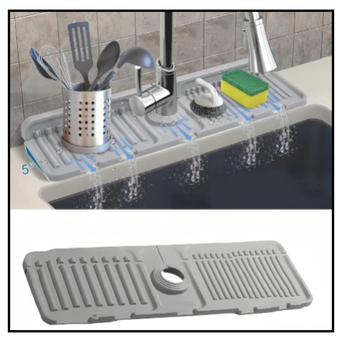 Silicone Sink Faucet Mat Sink Splash Guard
