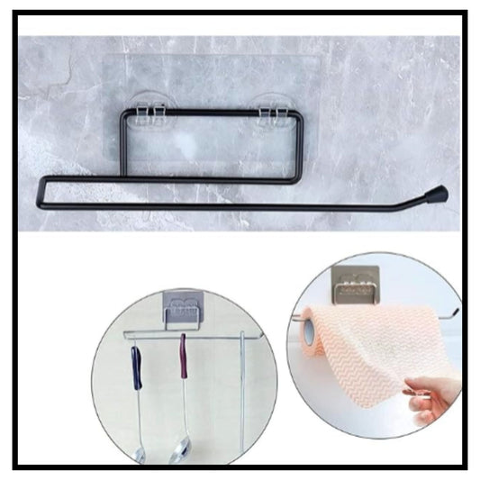 Tissue Towel Bar Black (Pack of 2)