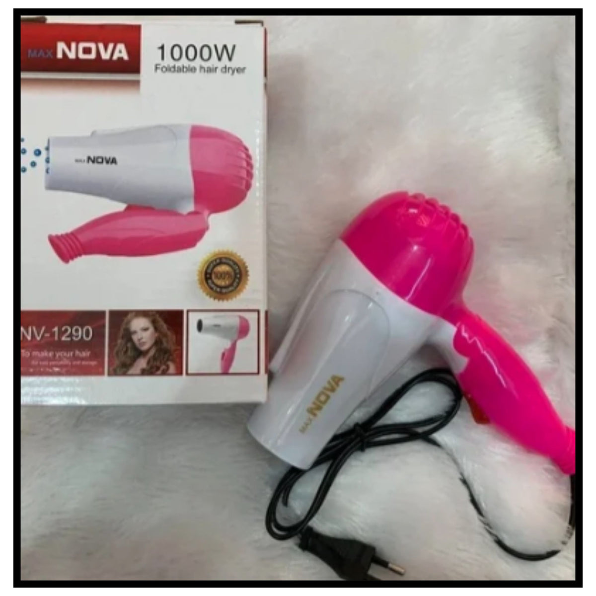 Professional Folding Hair Dryer - 2 Speed Control