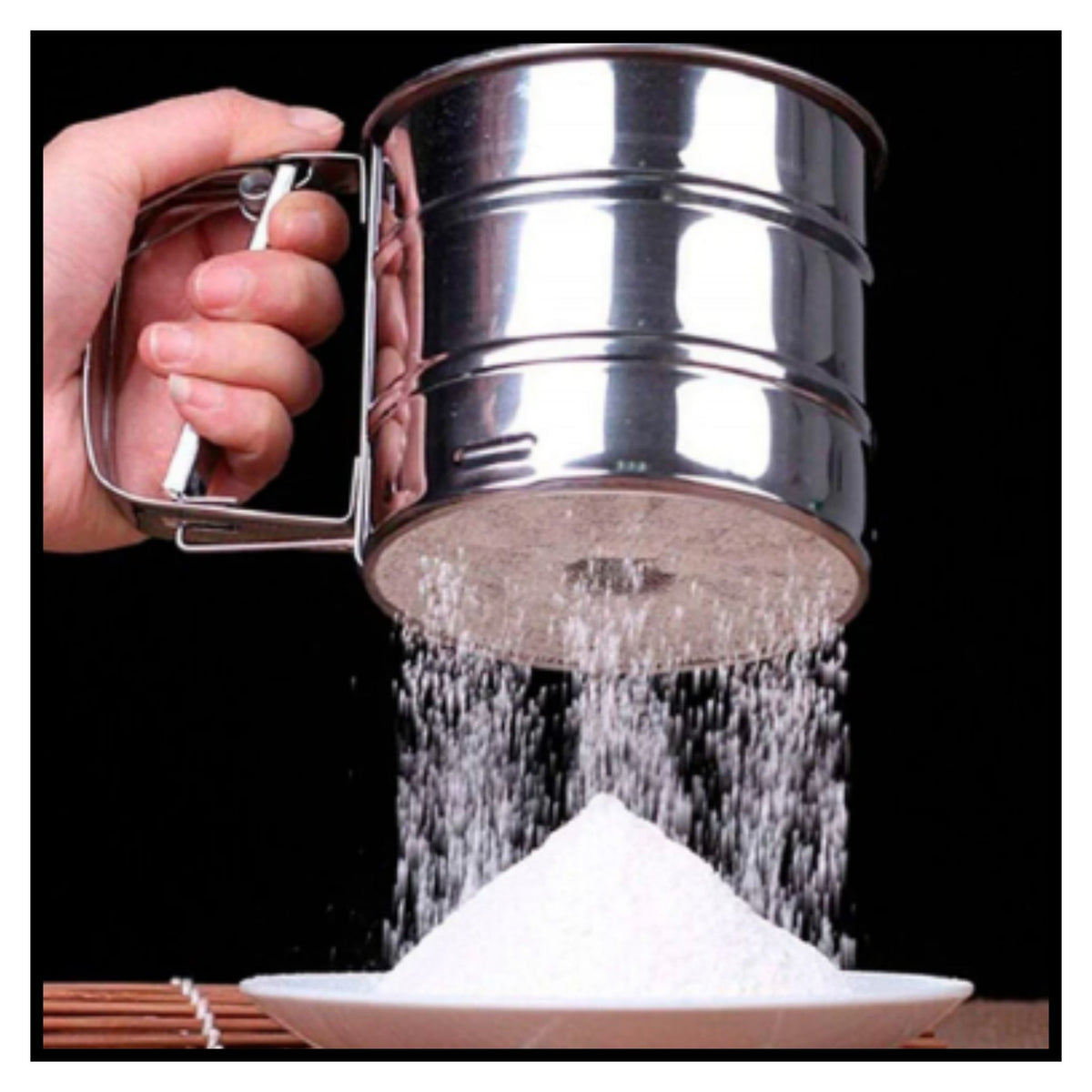 बेकिंग के लिए स्टेनलेस स्टील सिफ्टर