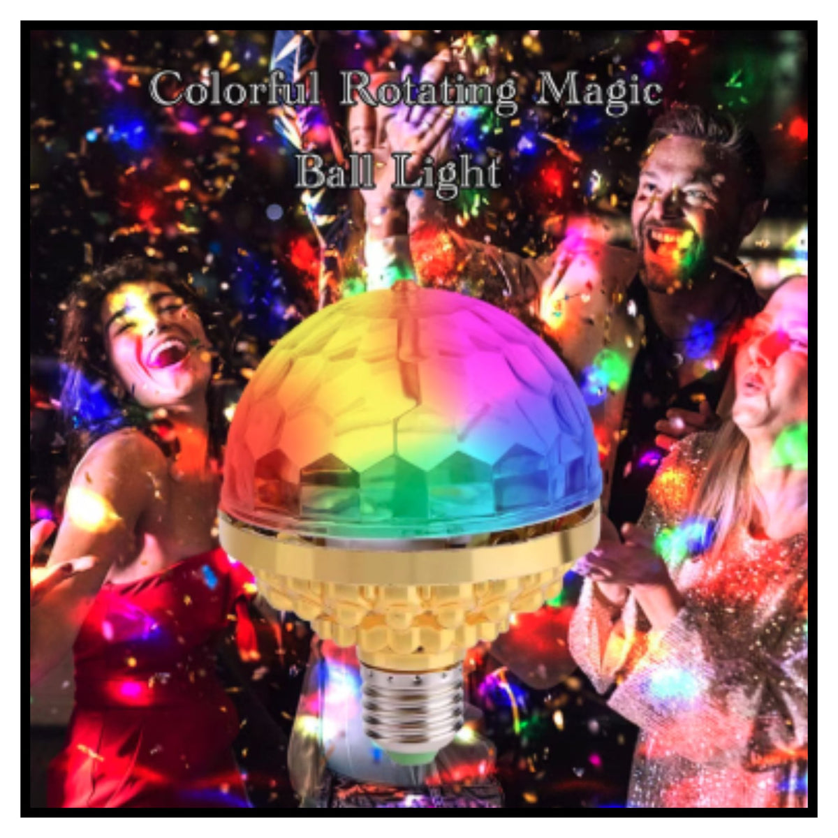 Rotating Magic Ball Light with Lamp Holder Set
