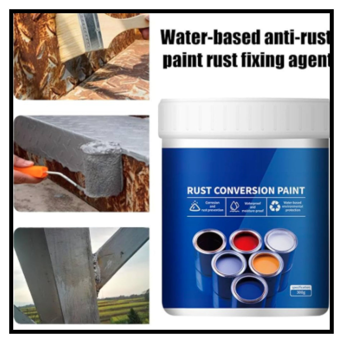 Weatherproof Rust Converter Paint(Pack of 2)