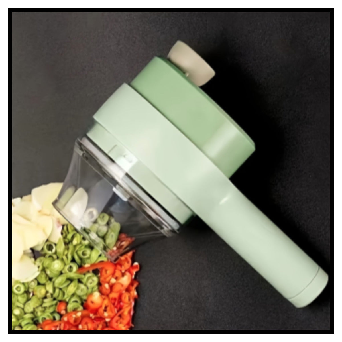 In4-in-1 Electric Vegetable Cutter, Slicer, Grater, Chopper
