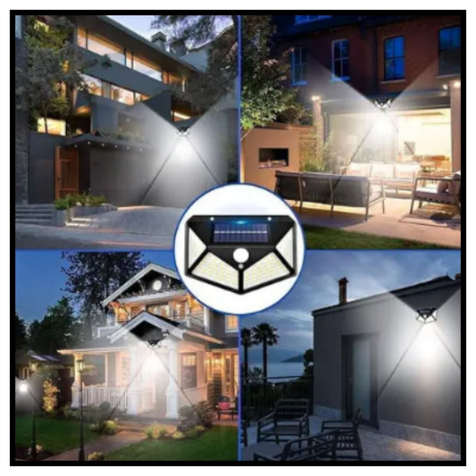 100 led solar security light with motion sensor waterproof 1 pc