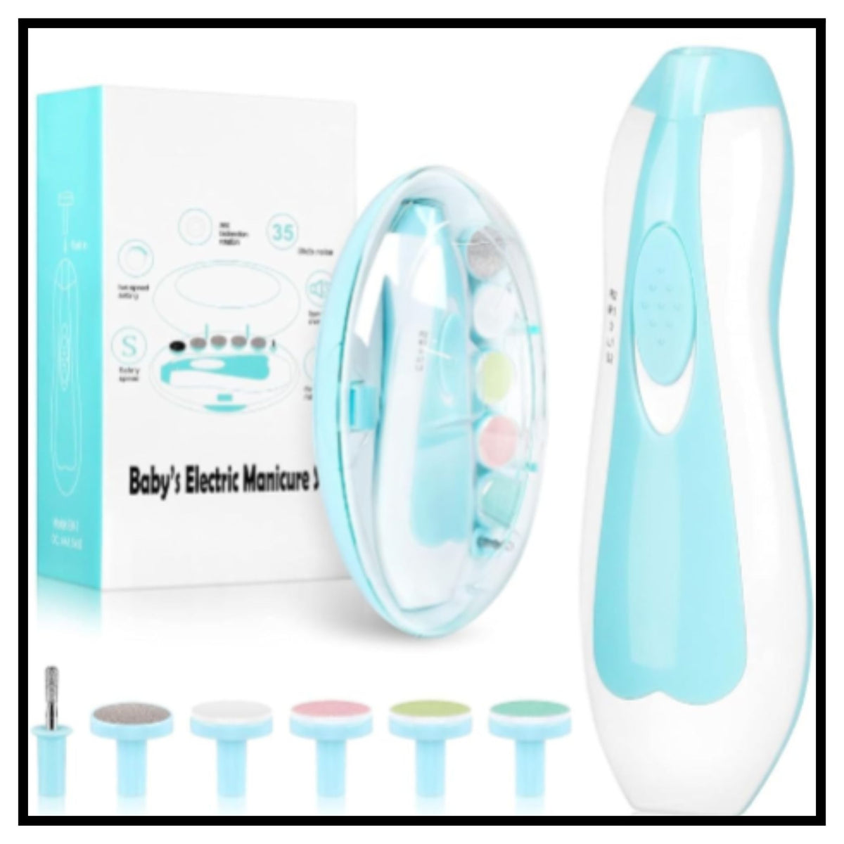 Baby Nail Clippers with Light Baby Nail File Grinder Set Safe Nail Trimmer Kit