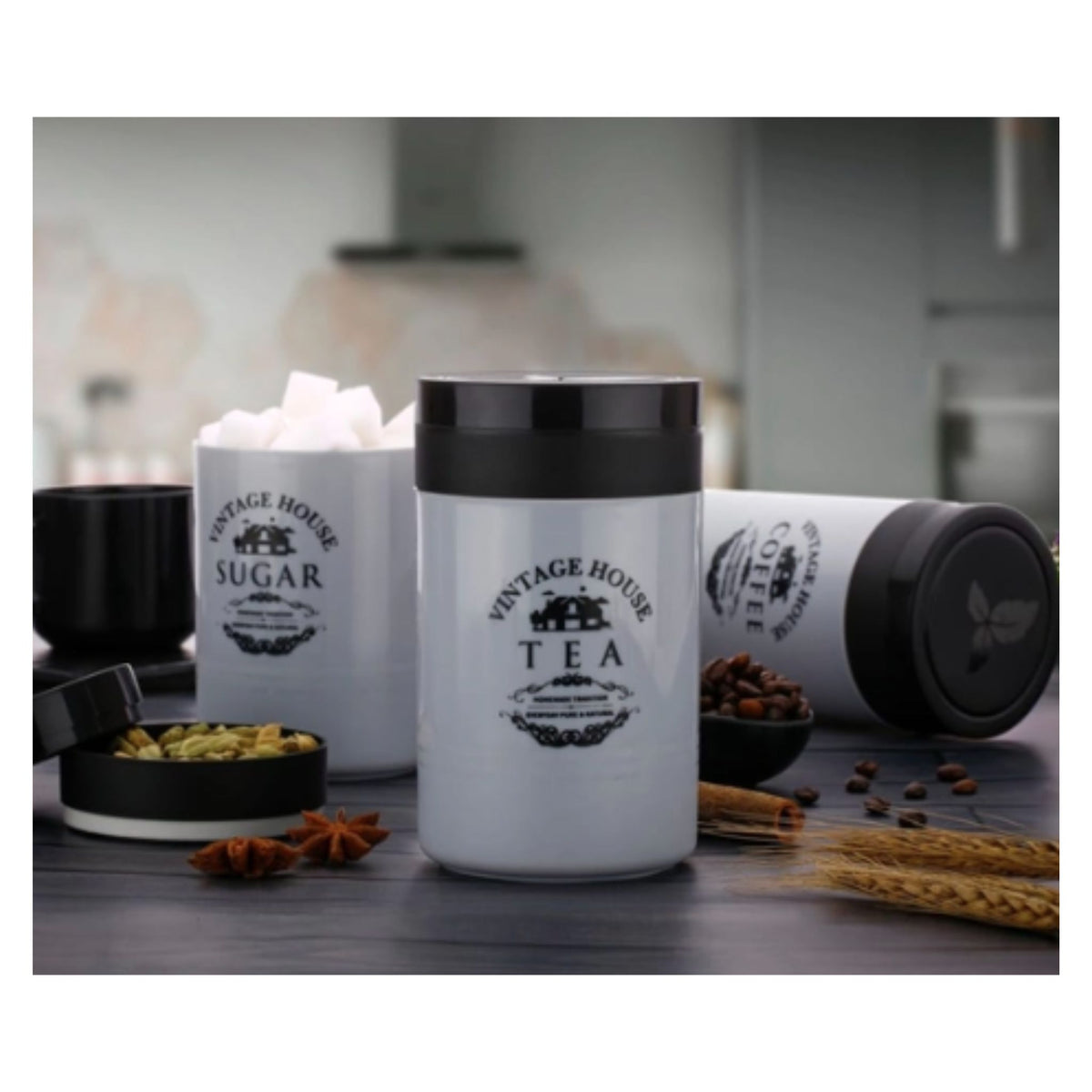 Tea Sugar Coffee Container