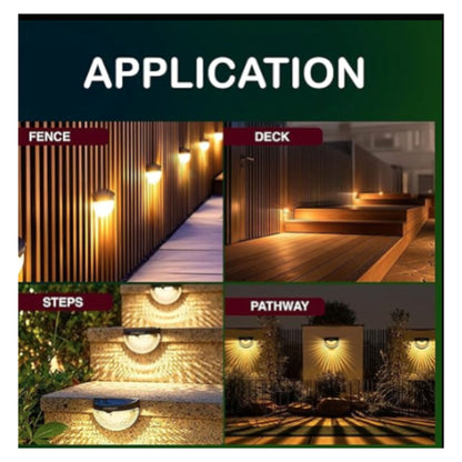 LED Solar Powered Fence Lights(Pack of 4)