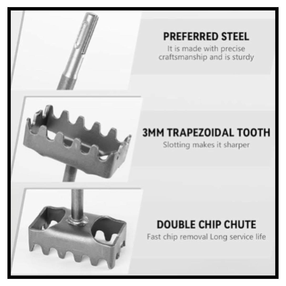 Hammer Square Hole Cutter Opener