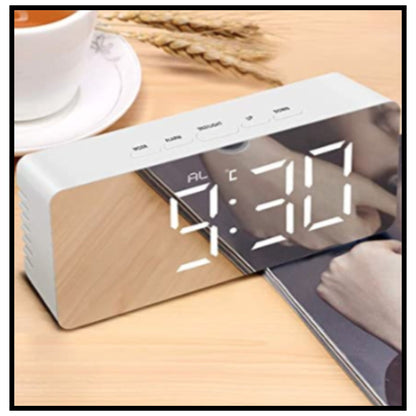 Digital Smart Back Light Table Mirror Alarm Clock