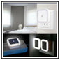 Motion Sensor Square Led Ceiling Light Flush Mount Garage Wall Lamp Warm White Light (Pack Of 2)
