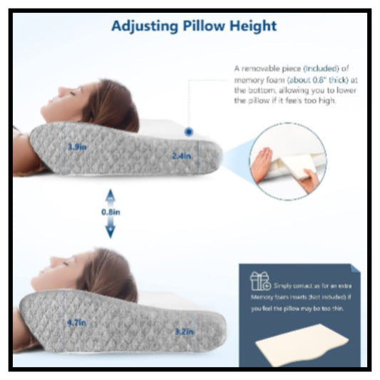 Foam Pillow for Neck Pain Relief , Orthopedic Neck Pillow