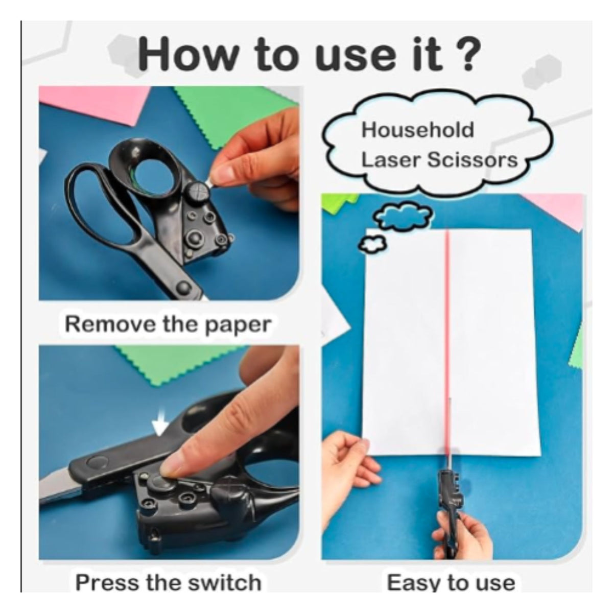 Laser Guided Fabric & Paper Scissors