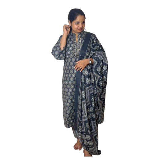 Mareena Churidar Dark Olive Green 6XL - S.NO 410305