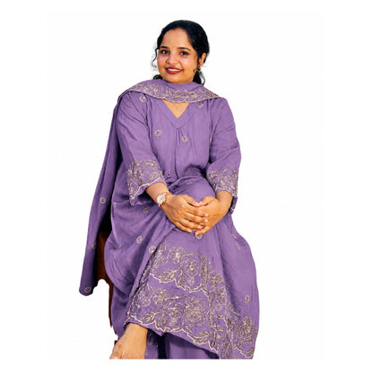 मयूरी चूड़ीदार बैंगनी (406118)