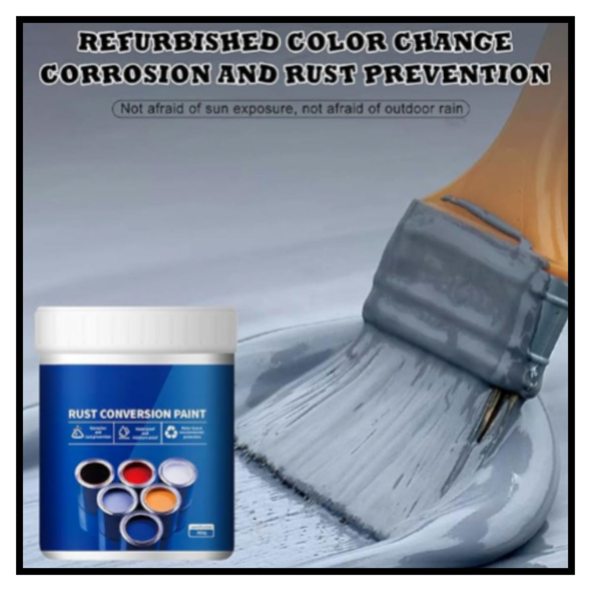Weatherproof Rust Converter Paint(Pack of 2)