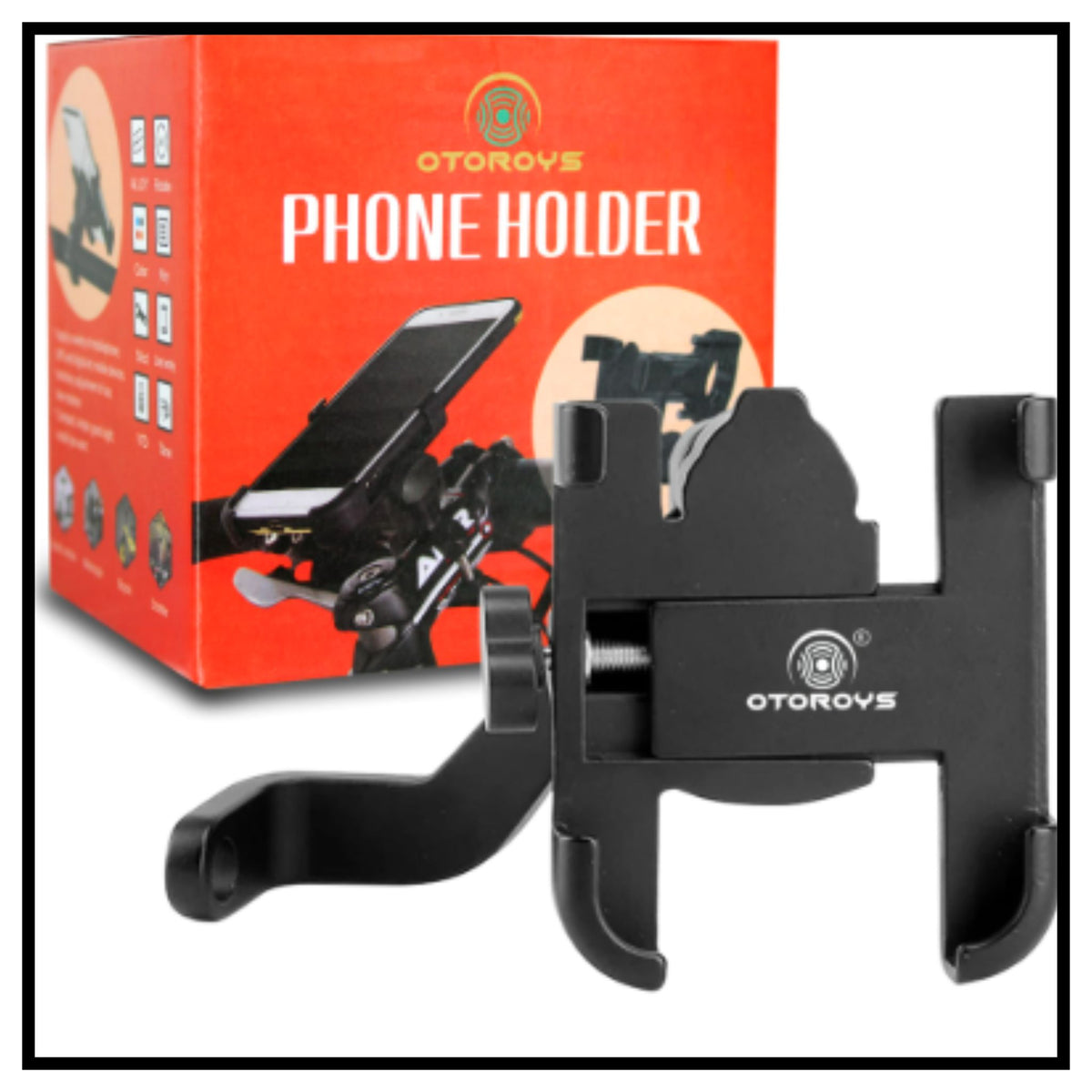 Bike Mount Holder for Navigation 360 Degree Rotating Handlebar