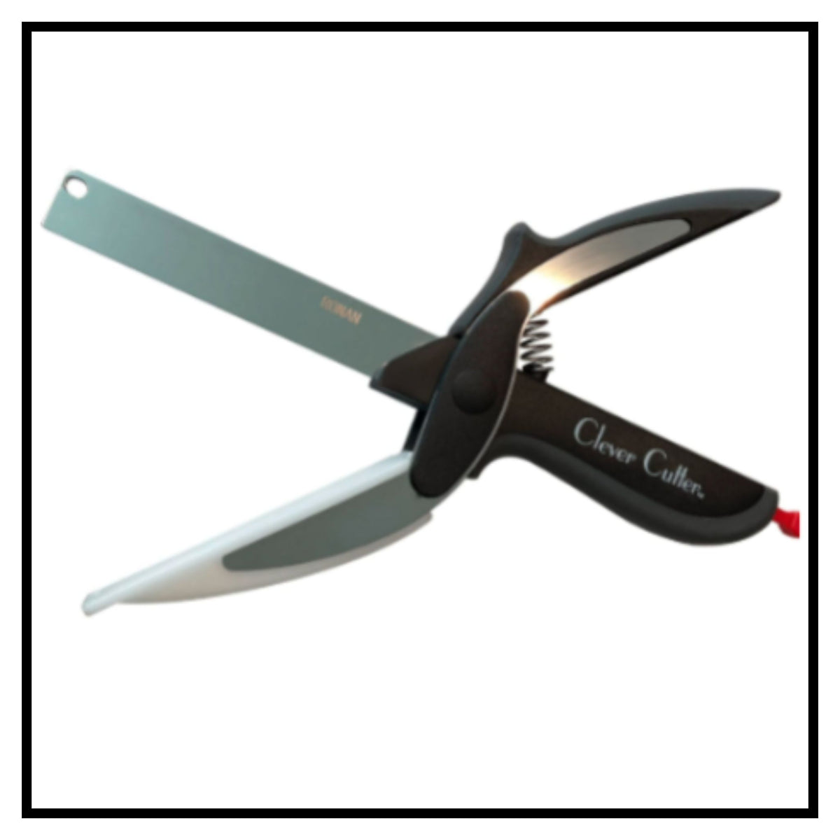 Multi Function Kitchen Vegetable Food Chopper Scissors With Spring Action And Locking Hinge