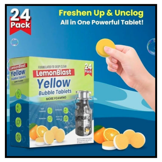 Lemon Blast Toilet Tablet 24Tablets (Pack of 2)