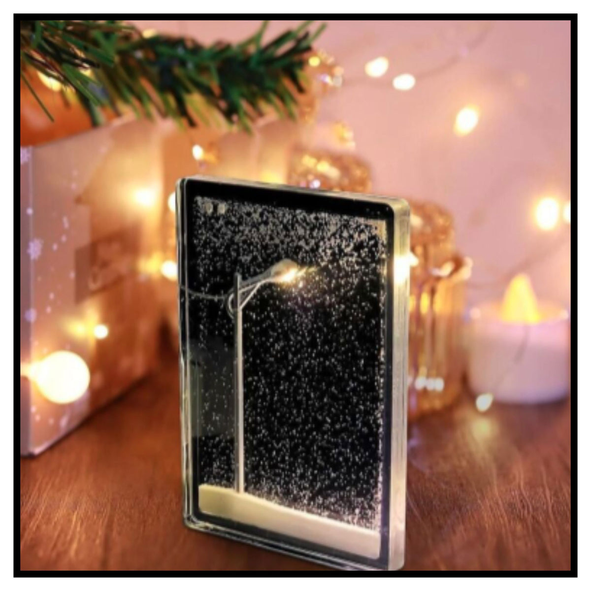 Snowy Street Lamp Night Light