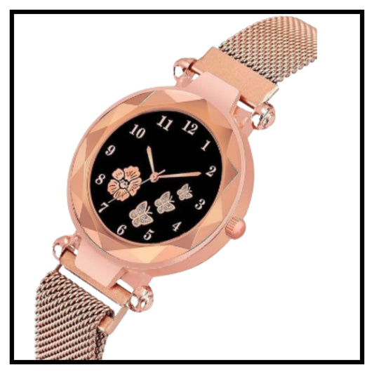 Flower Designer Women’s & Girl’s Analog Watch with Bracelet Set