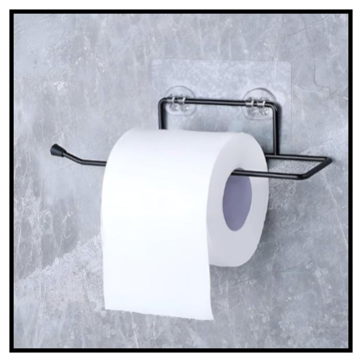 Tissue Towel Bar Black  (Pack of 2)