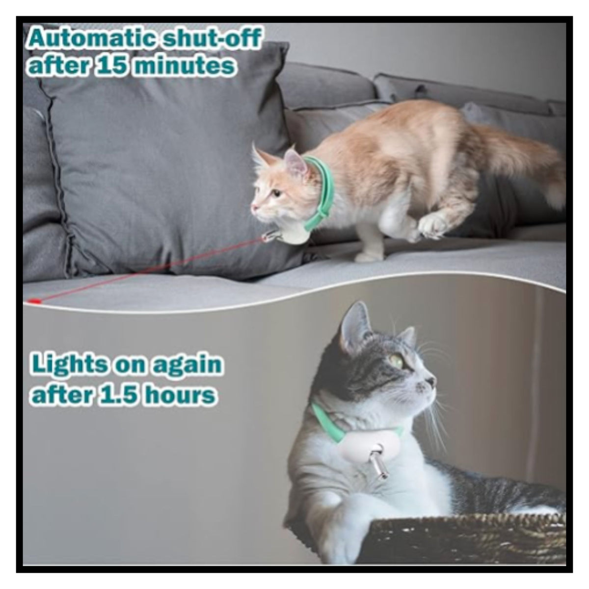 Automatic Cat Toys with LED Light