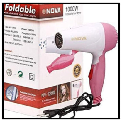 Professional Folding Hair Dryer - 2 Speed Control