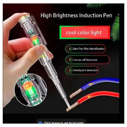 High-Brightness Intelligent Voltage Tester Pen, Multi-Function LED Test Pen with Screwdriver