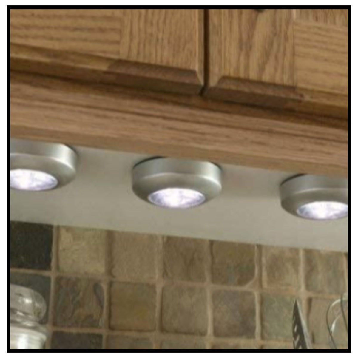 Plastic Stick-N-Clicks Led Bright Lights (PACK OF 2 )