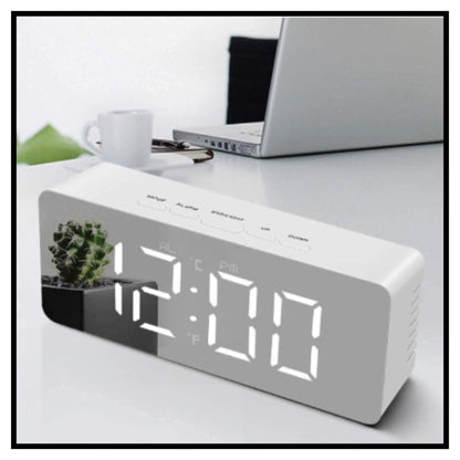 Digital Smart Back Light Table Mirror Alarm Clock