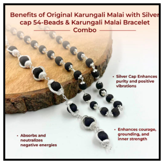Original Karungali Malai + Bracelet Combo