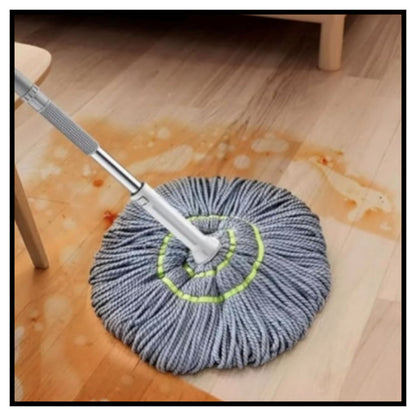 Stainless Steel Microfiber Twist Mop for Floor Cleaning