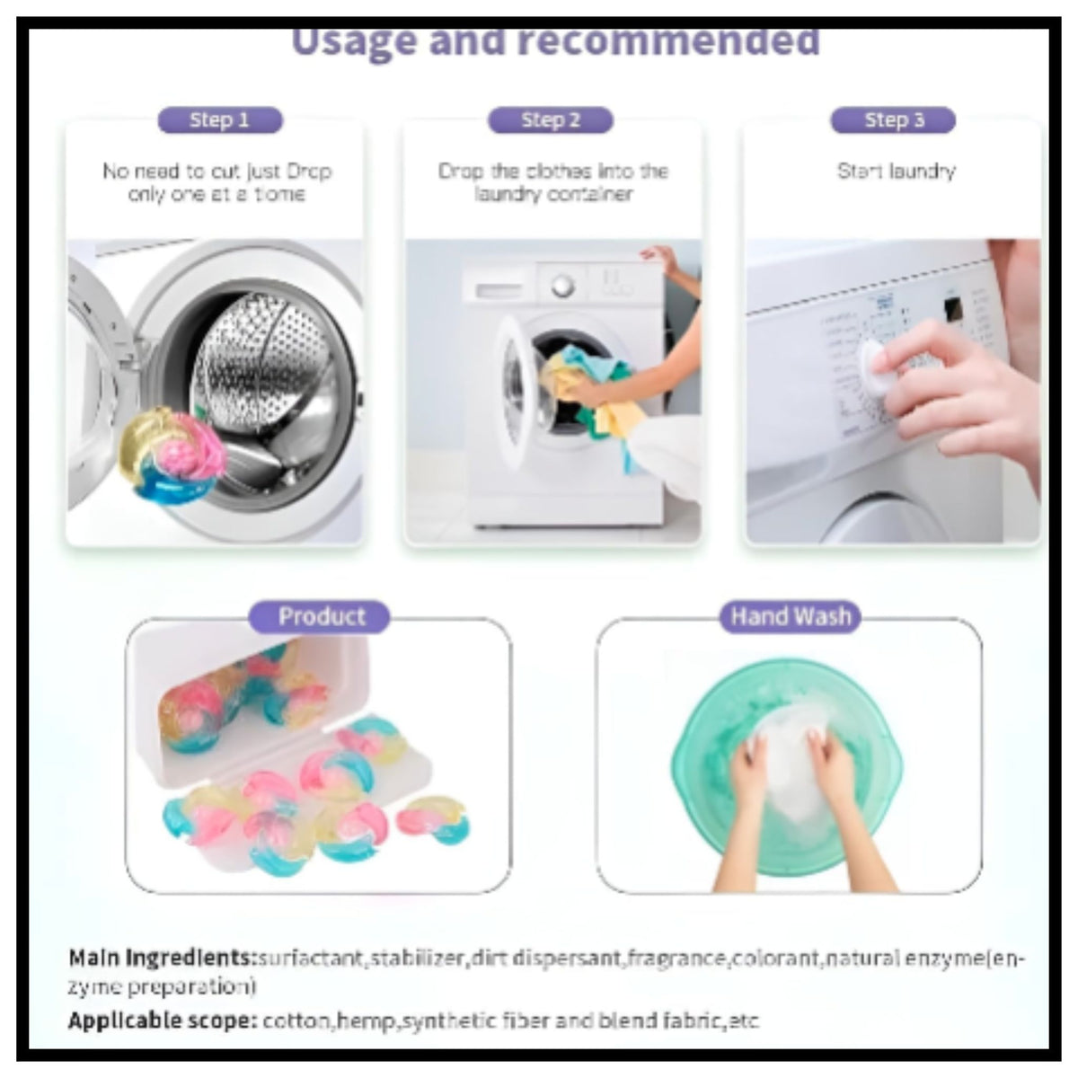 5-in-1 White Musk Laundry Detergent Pods