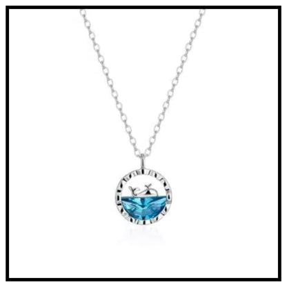 Elegant Ocean Theme Dolphin Pendant