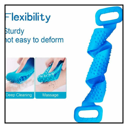 Silicone back scrubber belt