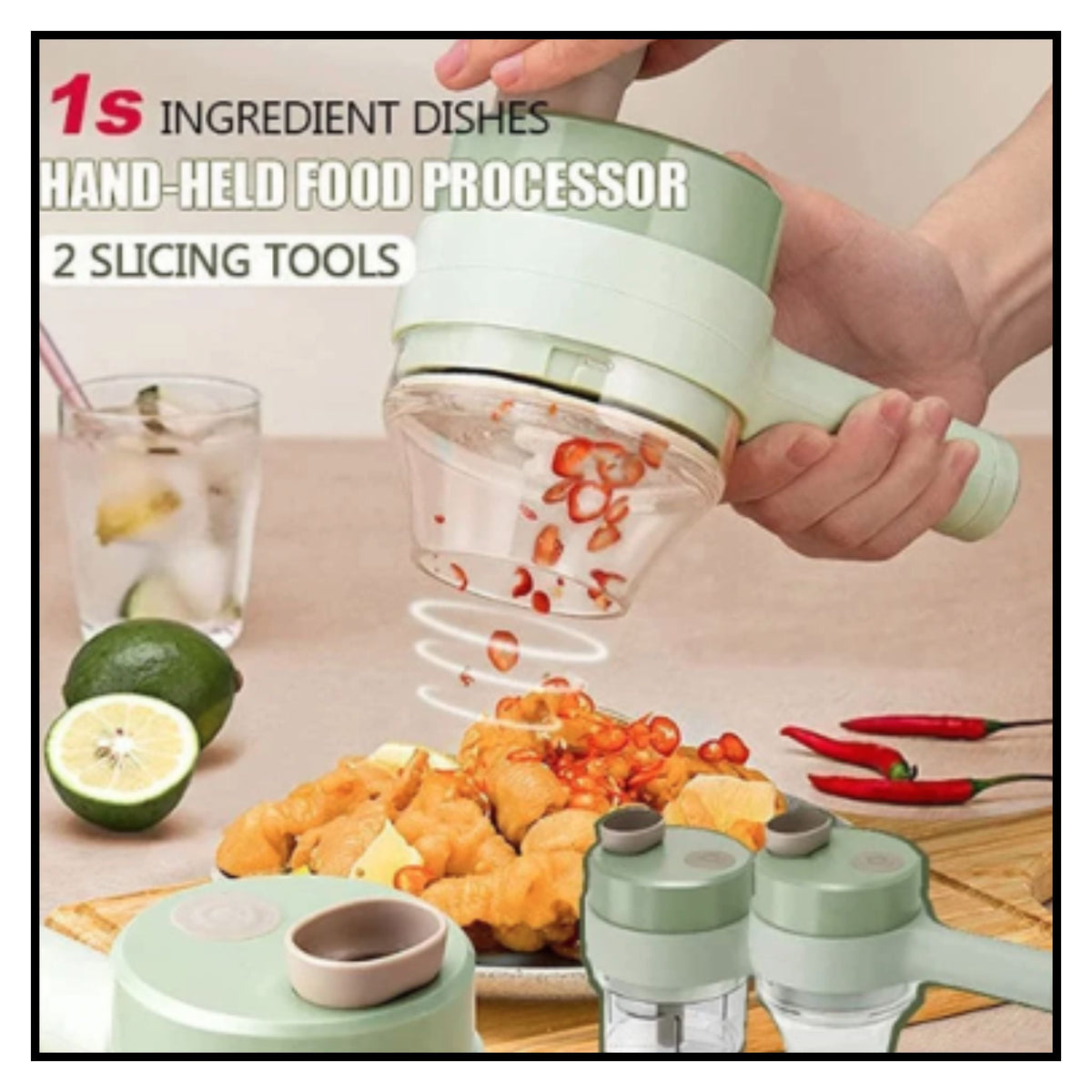 Portable Electric Vegetable Cutter Set