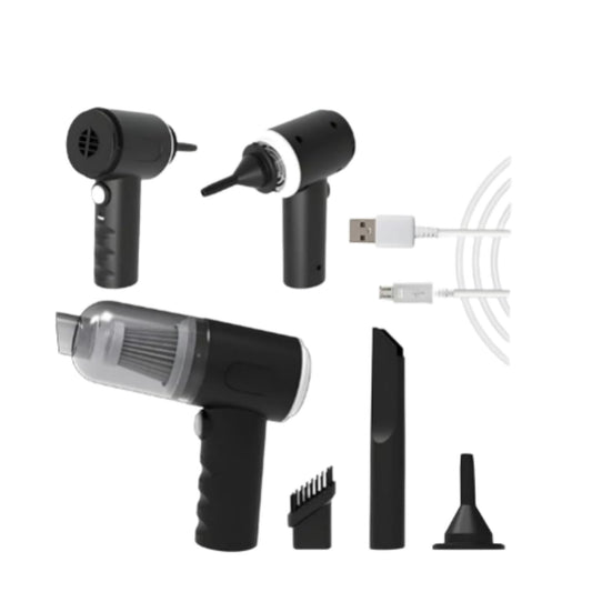 Portable Mini Vacuum Cleaner Kit For Car Home Office Keyboard With Blower And Nozzles