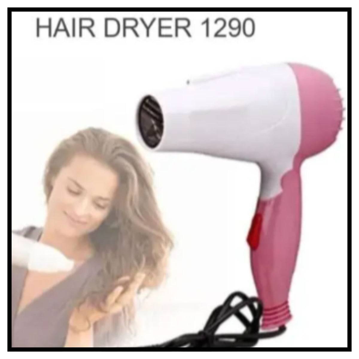 Professional Folding Hair Dryer - 2 Speed Control
