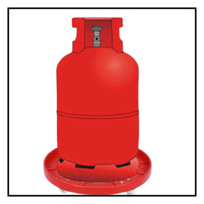 Heavy Durable Plastic Gas Cylinder Trolley/Roller Easily Movable Stand