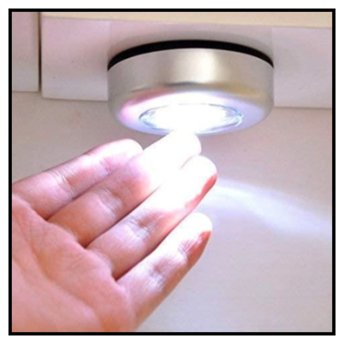 Plastic Stick-N-Clicks Led Bright Lights (PACK OF 2 )