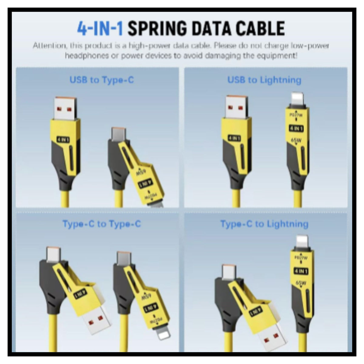 4 in 1 Fast Charging & Data Cable