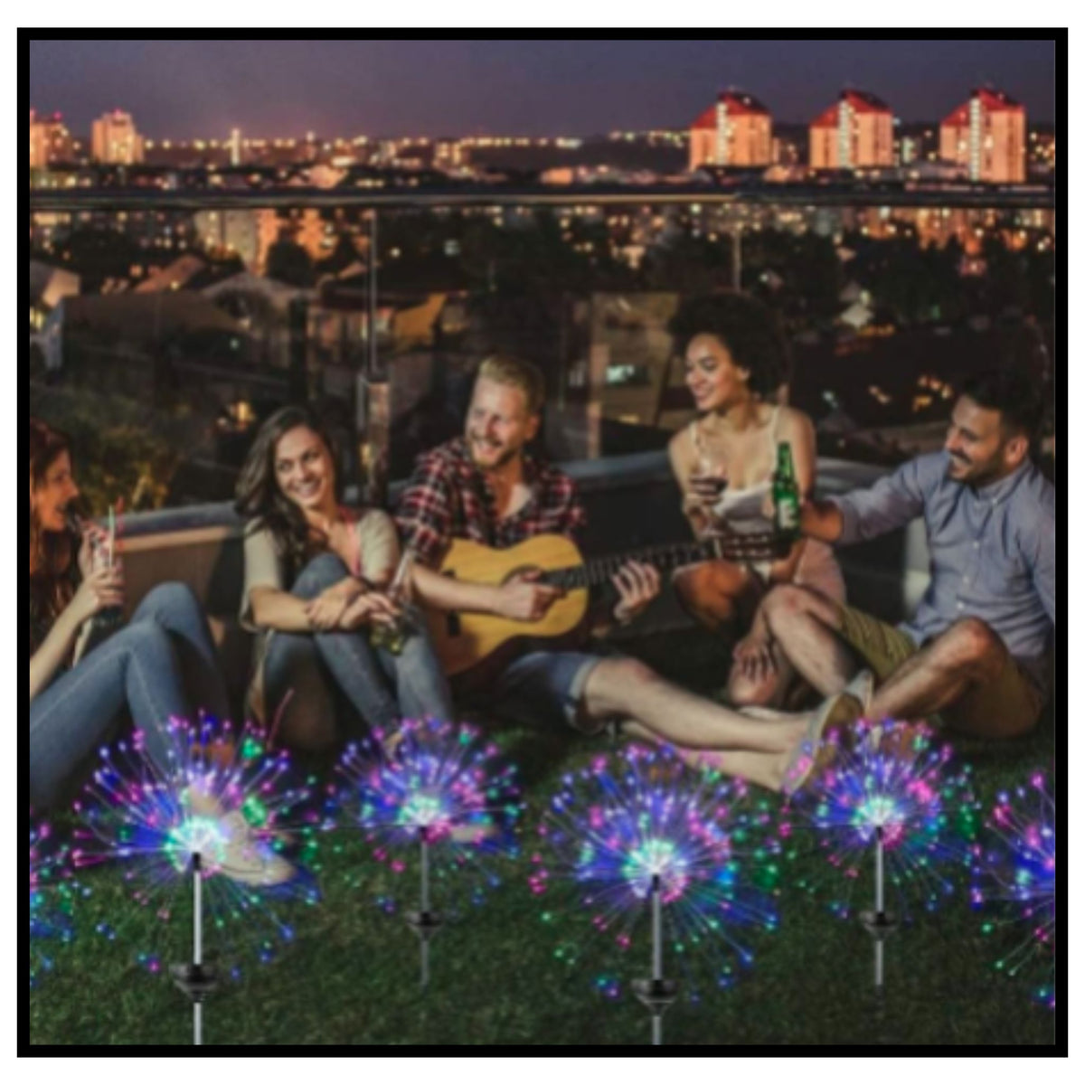 Seven Colors Gradient Solar Christmas Tree Light