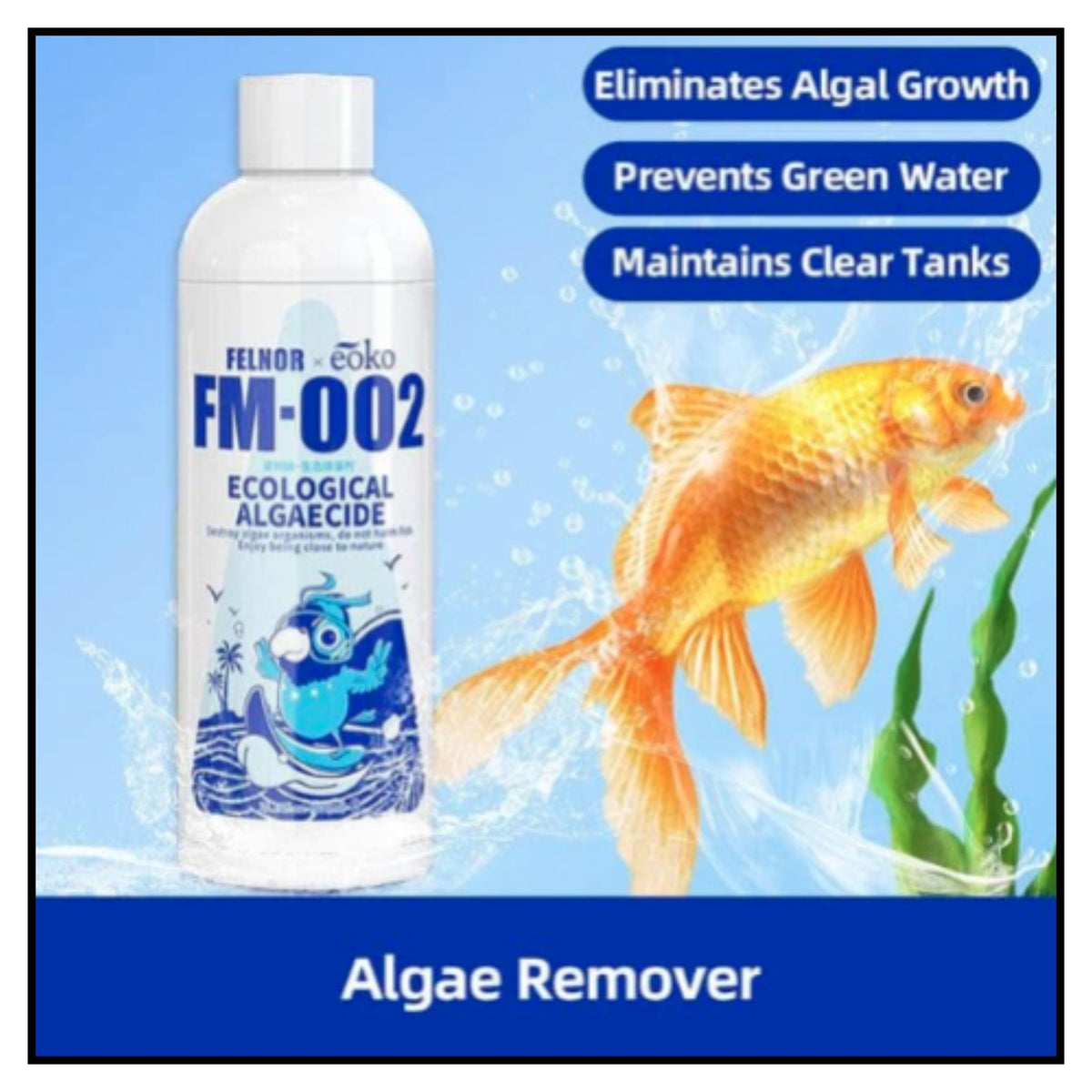 Aquarium Water Clarifier, Fish Tank Water Purifier Algae Remover