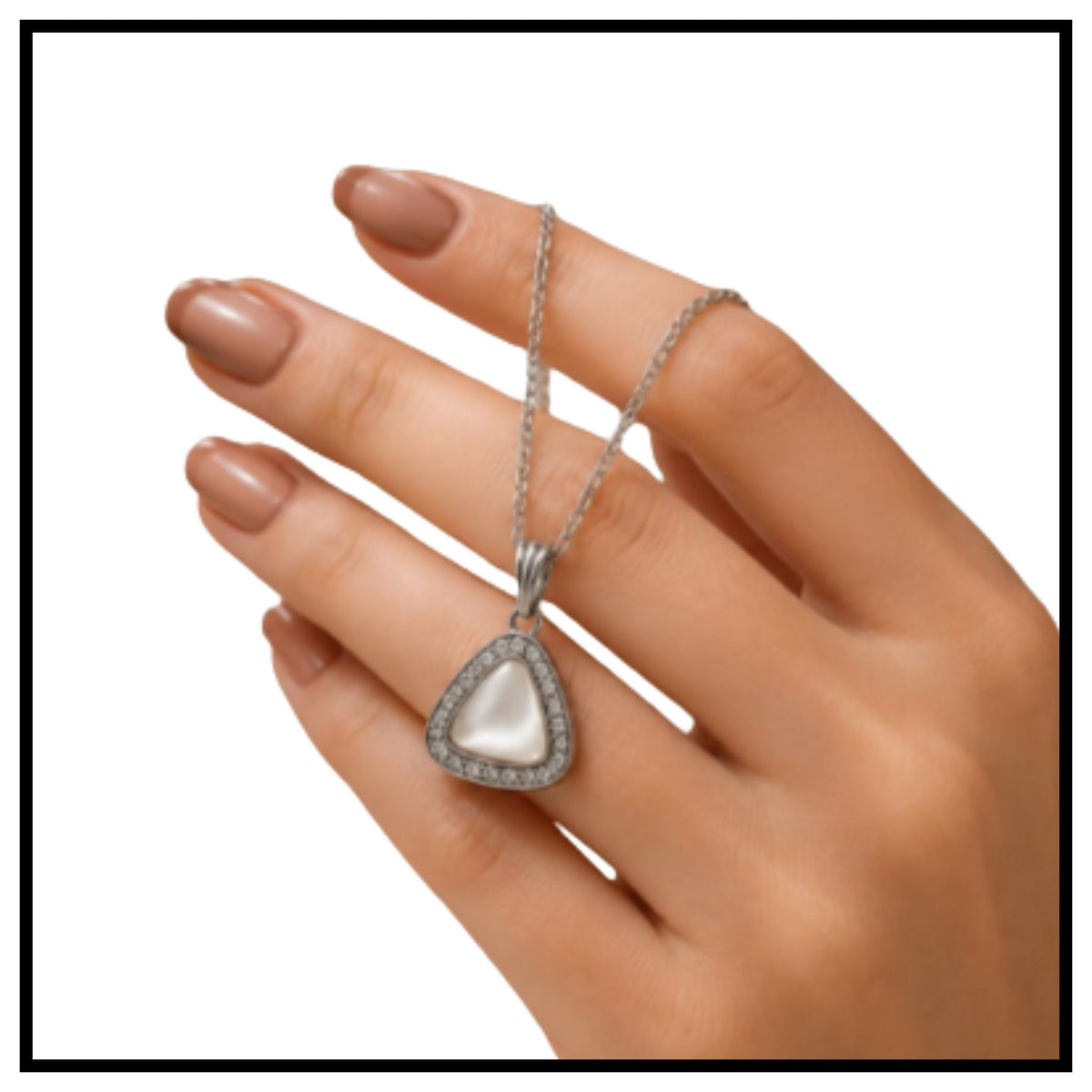 Stylish silver-plated floral and geometric pendants