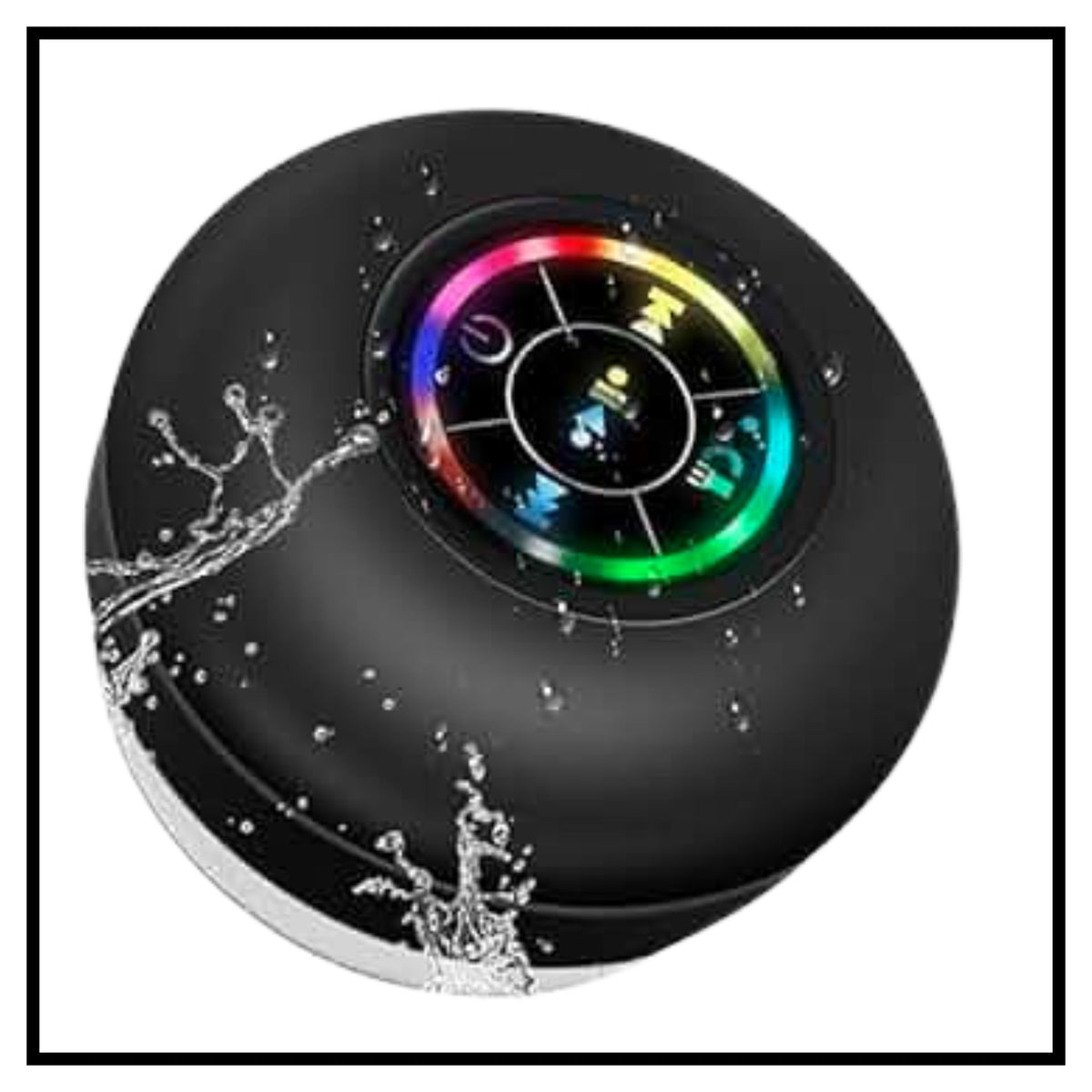RGB लाइटों वाला मिनी ब्लूटूथ शावर ऑडियो डिवाइस