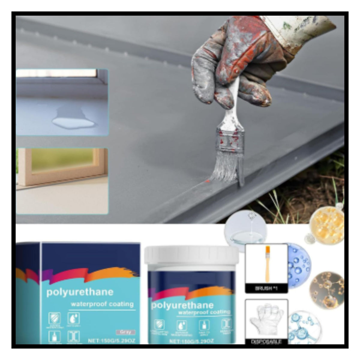 Waterproof Glue Paint(Pack of 2)