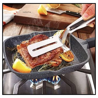 Heat Resistant Multipurpose Kitchen Frying Turner Serving Spatula Tong