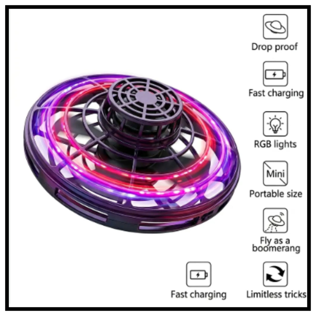 Mini UFO Flying Spinner Toy