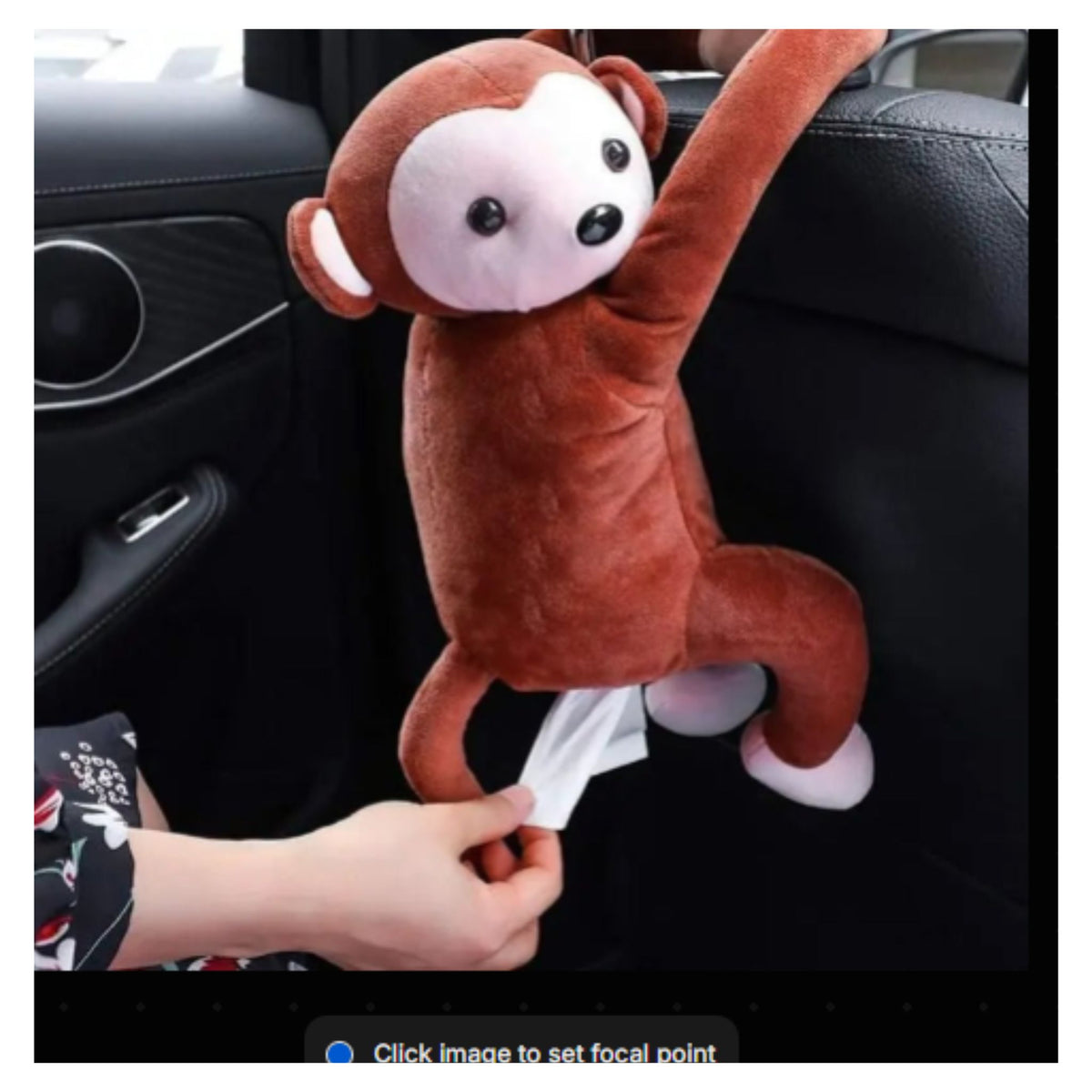 Monkey Home Office Car Hanging Paper Napkin Tissue Box Cover Holder