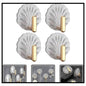 Gold & Silver Seashell Wall Hooks for Keys (Pack of 5)